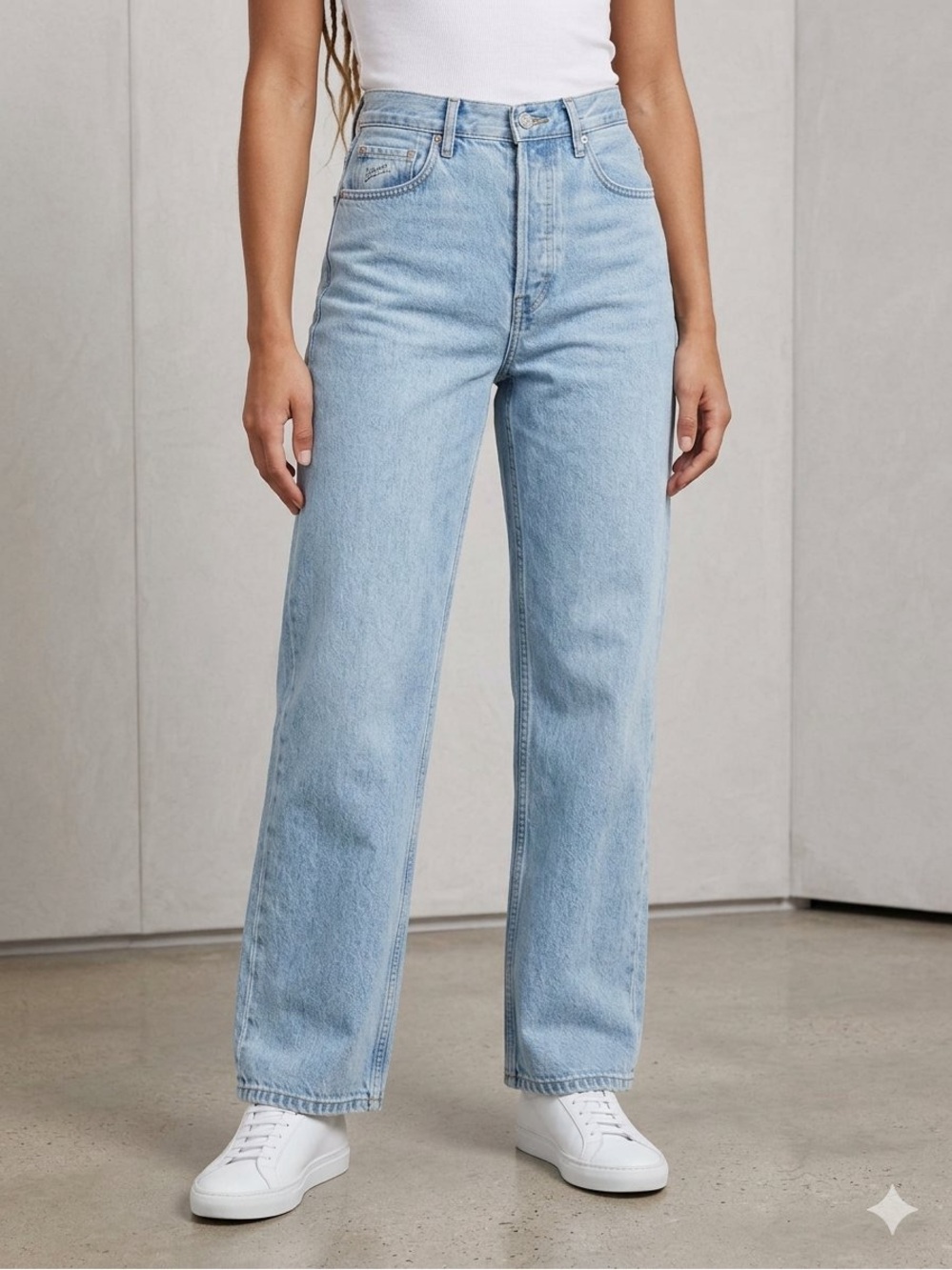Everlane Way-High Light Wash Jeans Rigid Organic Cotton WW-RDJ-43051 Size
